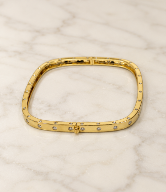Starlight Rectangular Diamond Bangle
