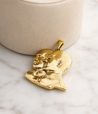 Mohammad Reza & Reza Shah Pahlavi Pendant
