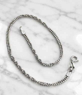 White Beaded Bracelet