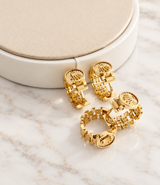 Crown Medallion Earrings