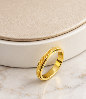 Textured Band Ring