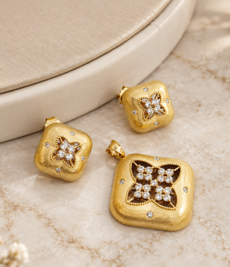 Square Clover Earrings