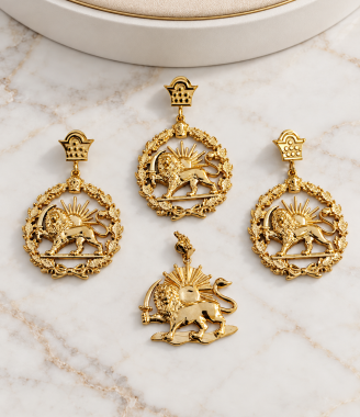 Lion & Sun Pendant Open Design