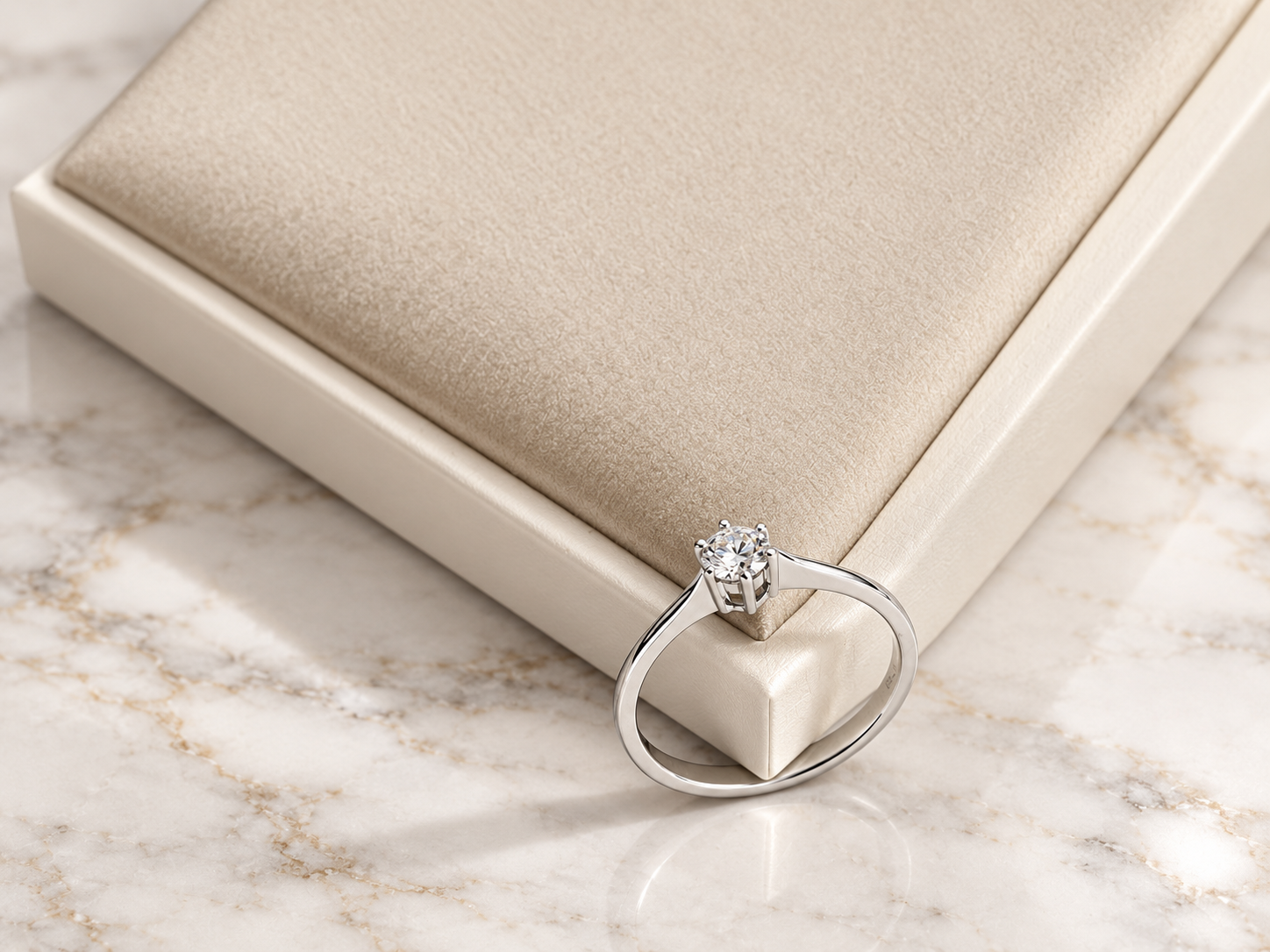 Solitaire Diamond Engagement Ring