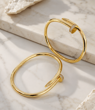 Nail Bangle with GemStone