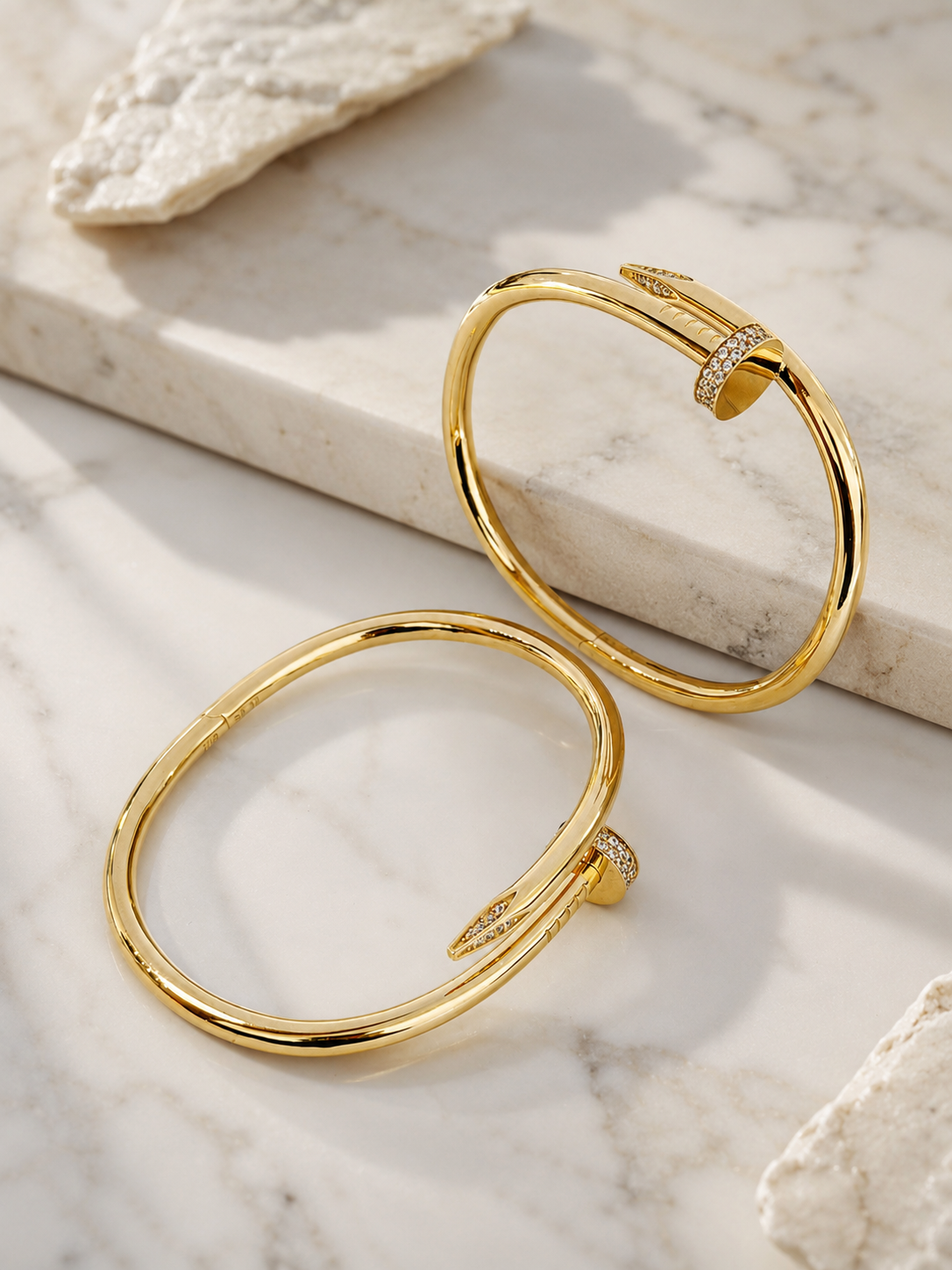Nail Bangle with GemStone