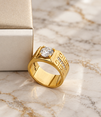 Men’s Ring with 1.5 Carat Lab-Grown Diamond