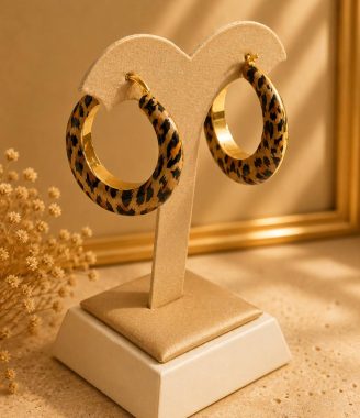 Panther Hoop Earrings
