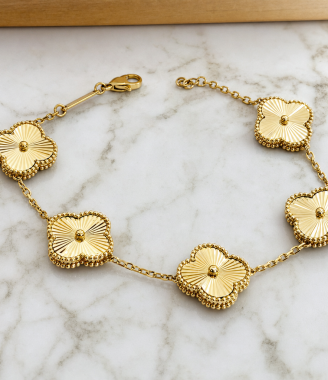 Five-Flower Motif Bracelet