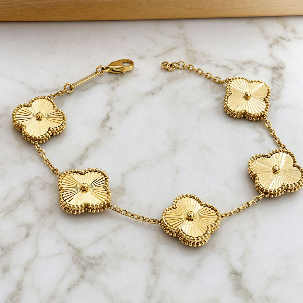 Five-Flower Motif Bracelet