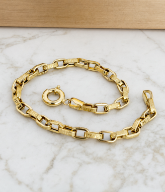 Greek Key Link Bracelet