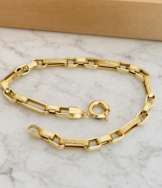 Greek Key Link Bracelet