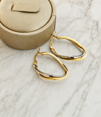 Oval Hoop Earrings