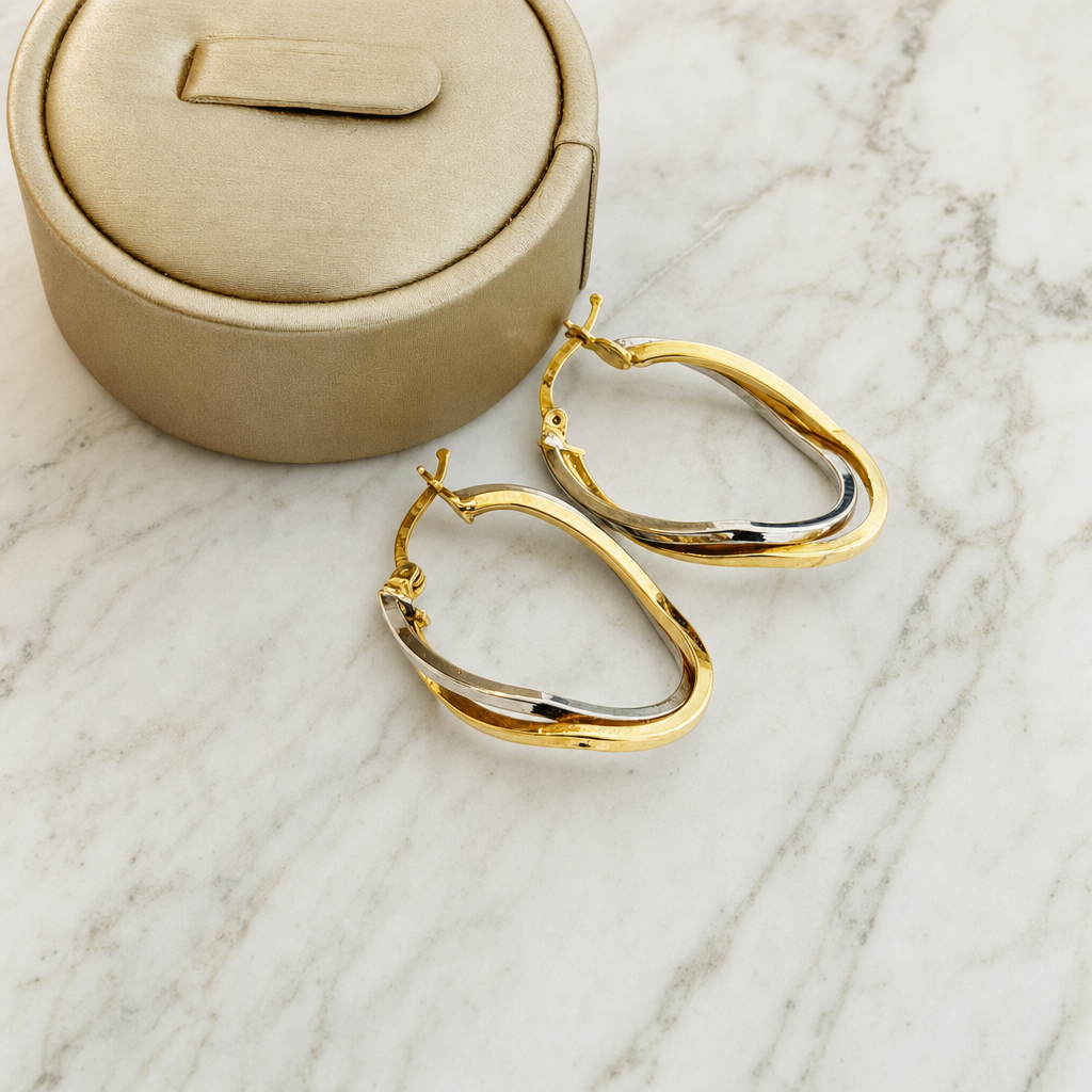 Oval Hoop Earrings